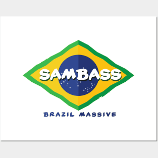 Sambass Massive - Brazil Drum N Bass Sound Posters and Art